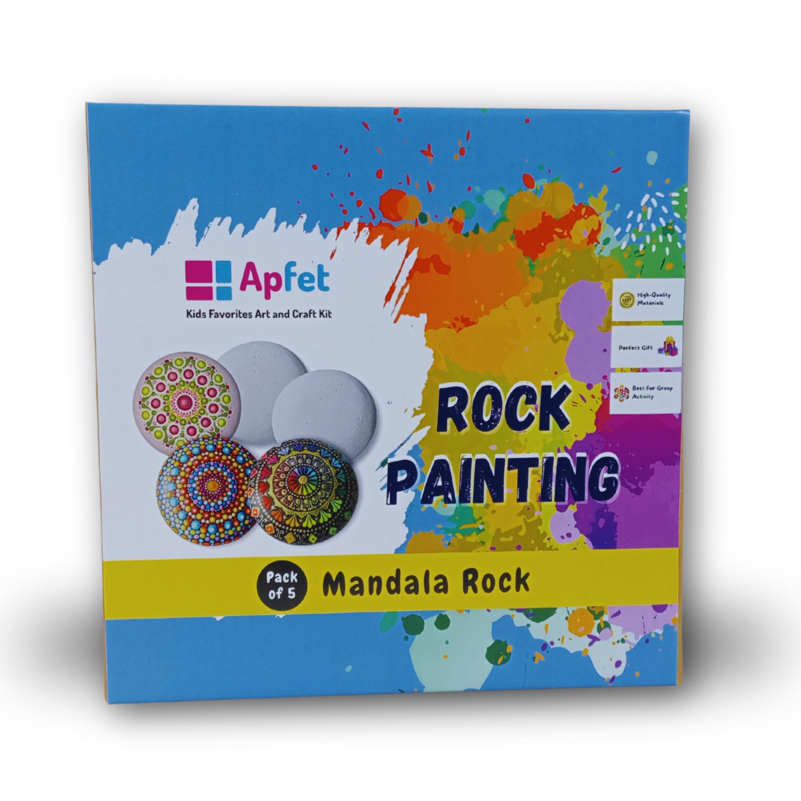 See full amazon price history chart for Apfet Rock Painting Kit Mandala Rock Art and Craft for Girls and Boys | Best Stone Painting Kit for Kids Creative DIY Painting Set for Kids Ages 6+ Years (Pack of 5) Apfet Rock Painting Kit Mandala Rock Art and Craft for Girls and Boys | Best Stone Painting Kit for Kids Creative DIY Painting Set for Kids Ages 6+ Years (Pack of 5) (B0CV9MZQ92) Amazon Price History, Amazon Price Tracker
