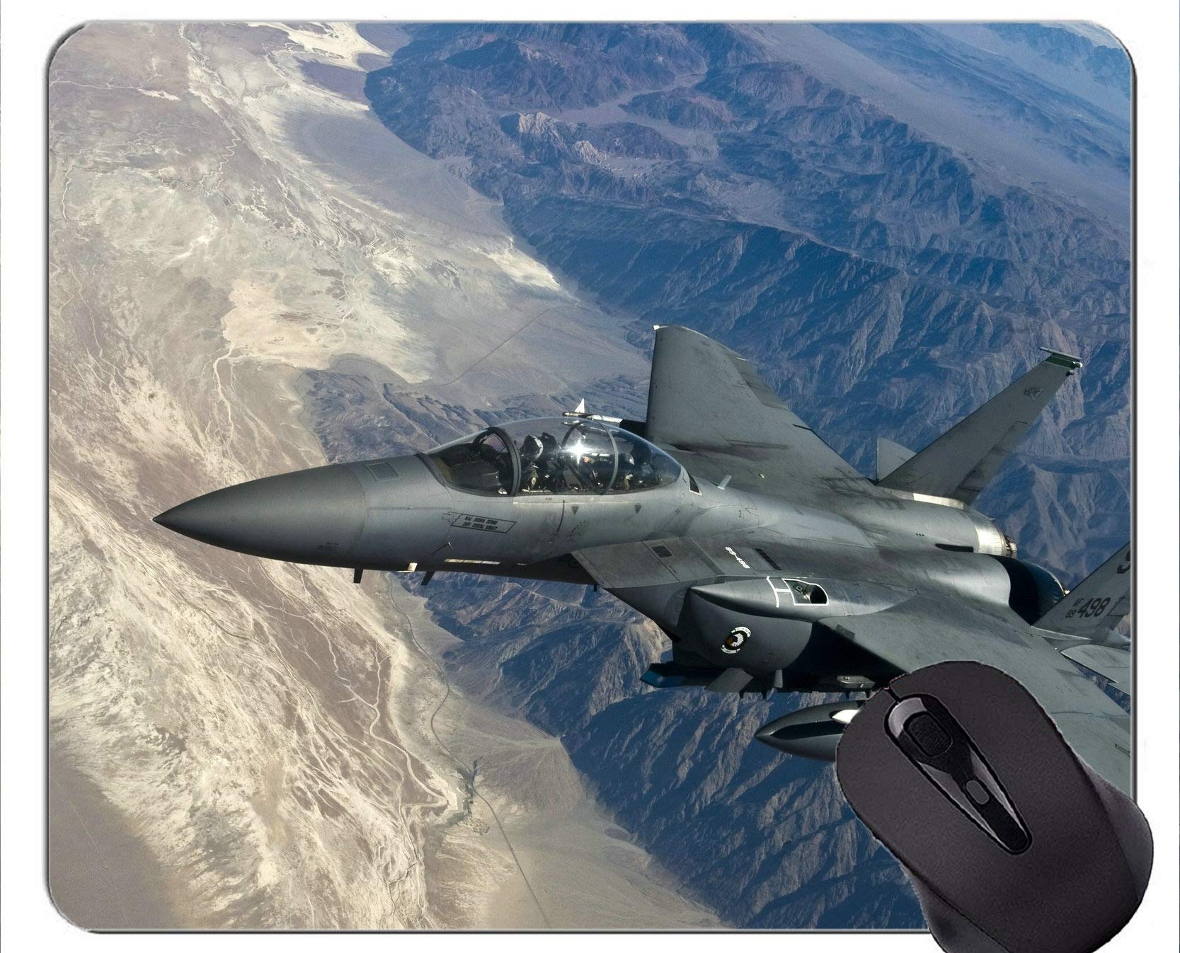 Gaming Mouse Mat,Fighter F 15 strike eagle Non-Slip Rubber Base Mousepad