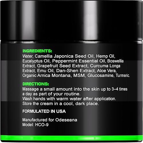 Miniatura 7 de Paquete de 2 Crema Natural de Cáñamo – Gel para el cuidado de la piel de máxima fuerza – Crema con aceite de cáñamo, árnica, MSM, glucosamina, MSM,