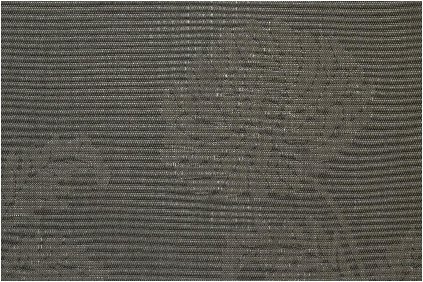 Jason Chrysanthemum Black Woven Placemat PVC28 Set of 4 Placemats (4) Home & Kitchen