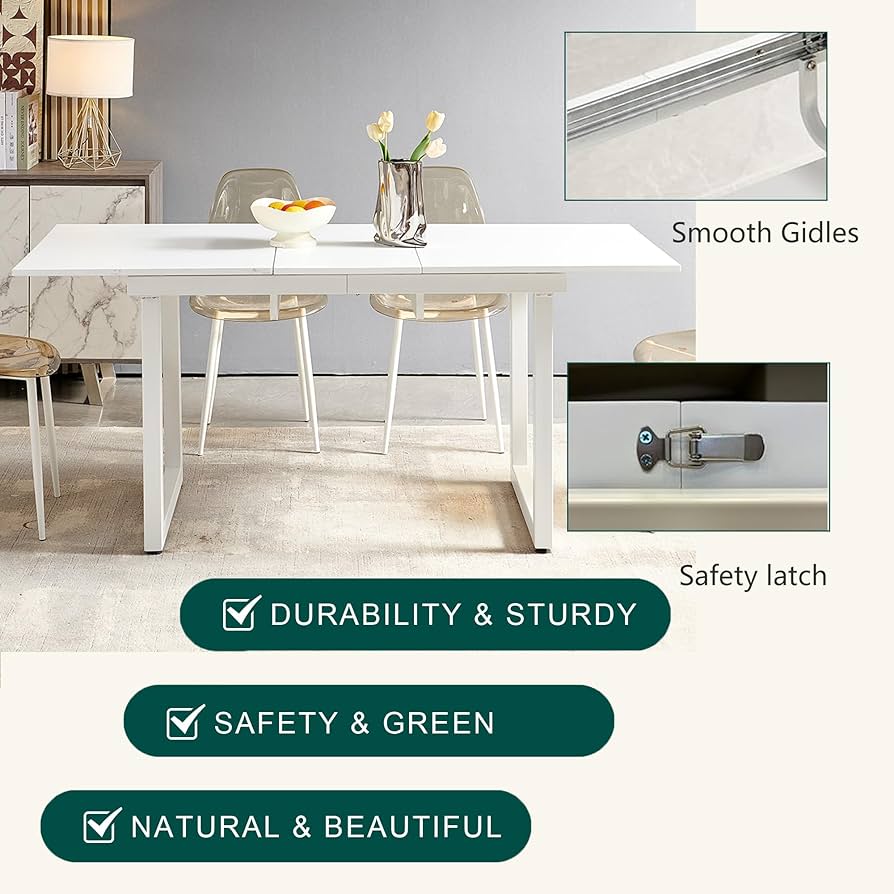 Amazon.com - Extendable Dining Room Table for 4-8 Person