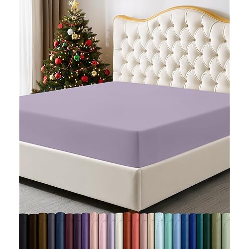 Utopia Bedding Twin Fitted Sheet - Bottom Sheet - Deep Pocket - Soft Microfiber -Shrinkage and Fade Resistant-Easy Care -1 Fitted Sheet Only (Lavender)