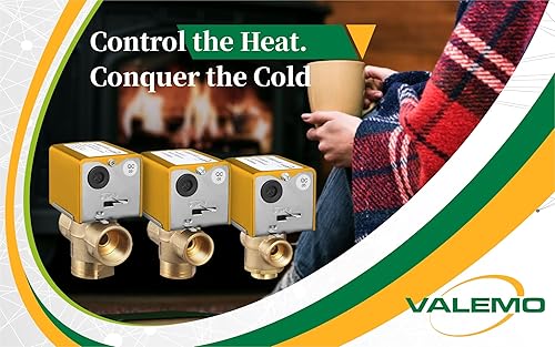 Miniatura 4 de valemo v3417-a1s Motorized Válvula de zona 3Vías, 1," sudor, 24VAC con Switch finales