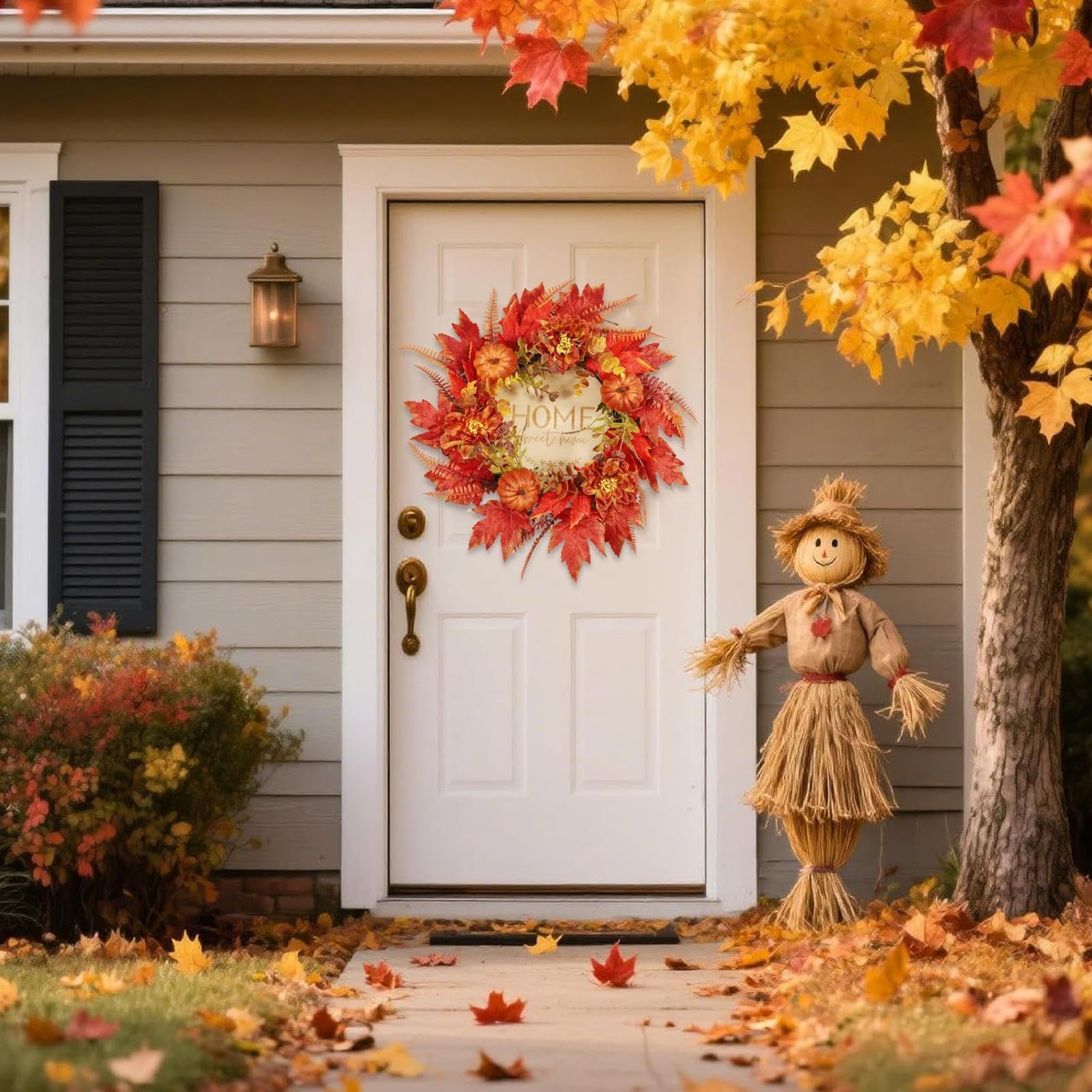 Herbstliche Türkränze Für Die Eingangstür 46 cm Künstliche Saisonale