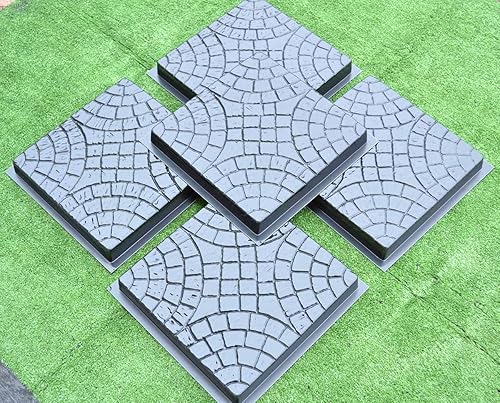 Miniatura 7 de SvitMolds 5 piezas PLASTIK MOLDS Fundición Hormigón Pavimentación Jardín Camino Pavimento Piedra Patio # S50