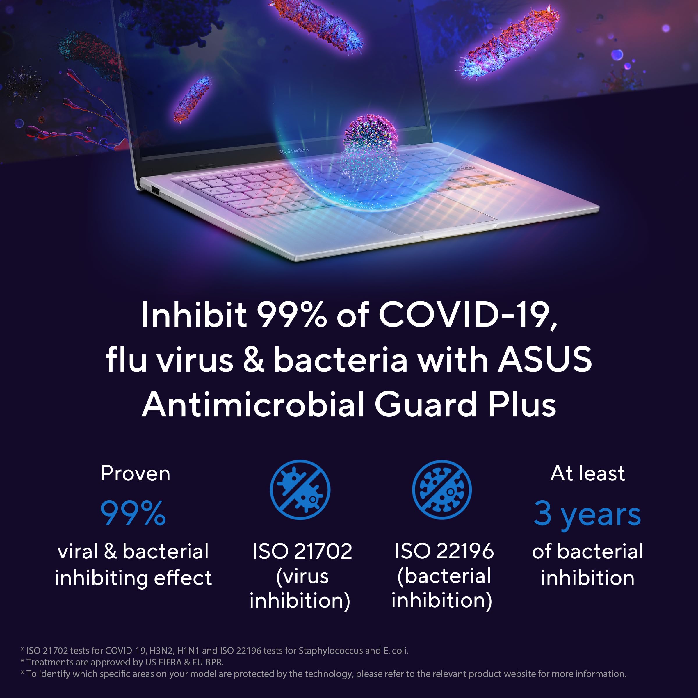 ASUS Vivobook 14 (2025), (i5-14th Gen) Intel Core 5 120U,Fingerprint Sensor,8GB RAM,512GB SSD,FHD, 14", (35.5 cm),Win11,M365 Basic(1Y) Office 24, Silver, 1.4 Kg, X1404VAP-EB1521WS, Thin & Light Laptop — Amazon image 10