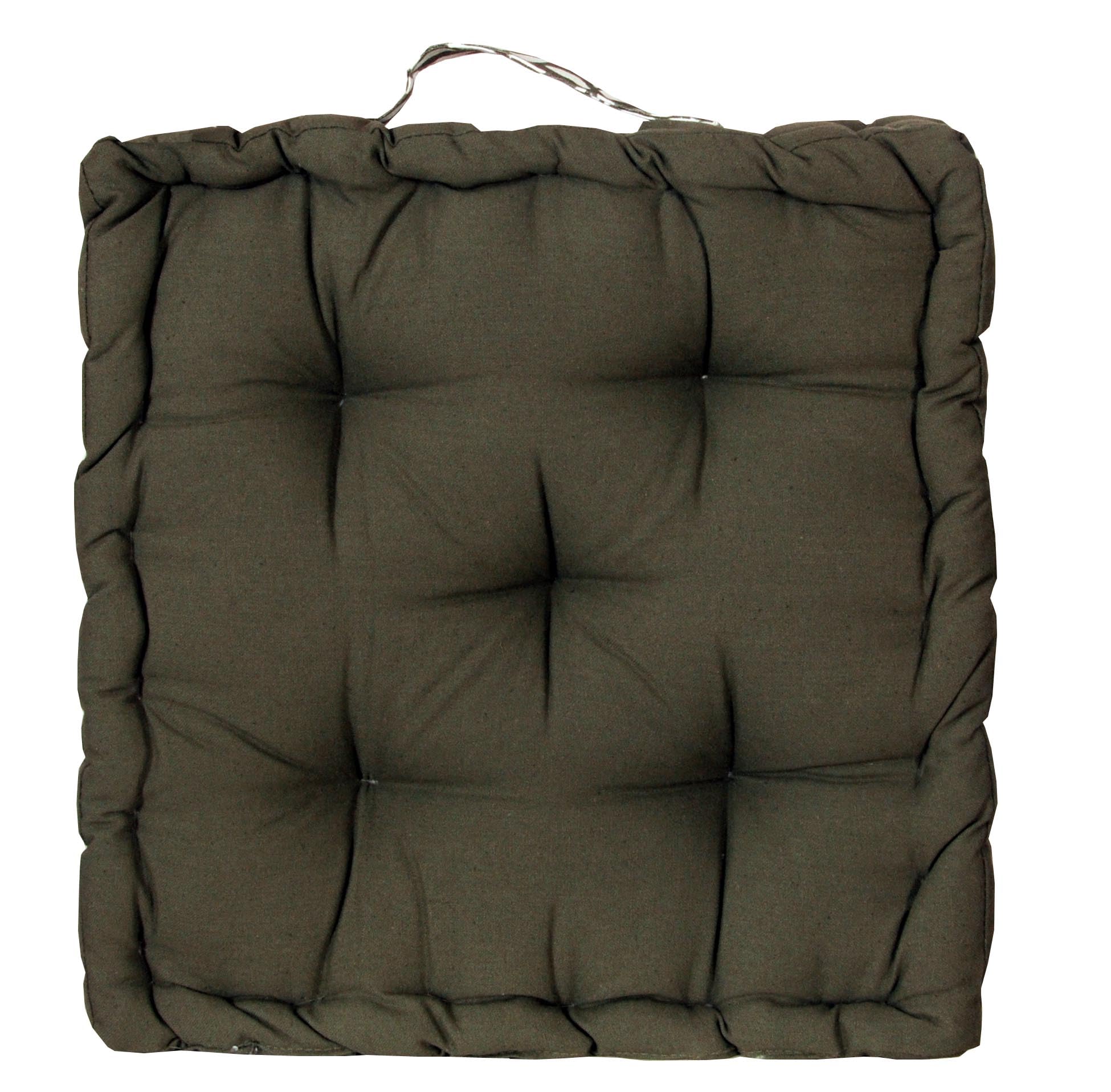 Atout Ciel Cuscino da pavimento 40 x 40 cm con manico, cachi