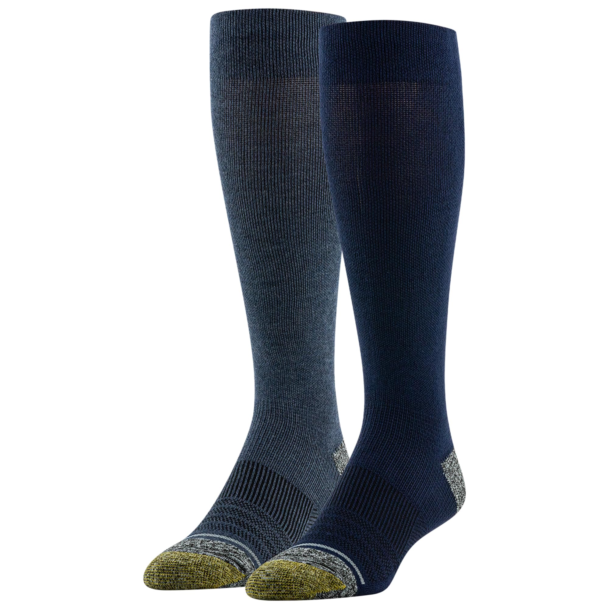 gold toe men's over the calf dress socks Gold Solid Ribbed Cotton Sock Linked Toe Mid-Calf main image 1
