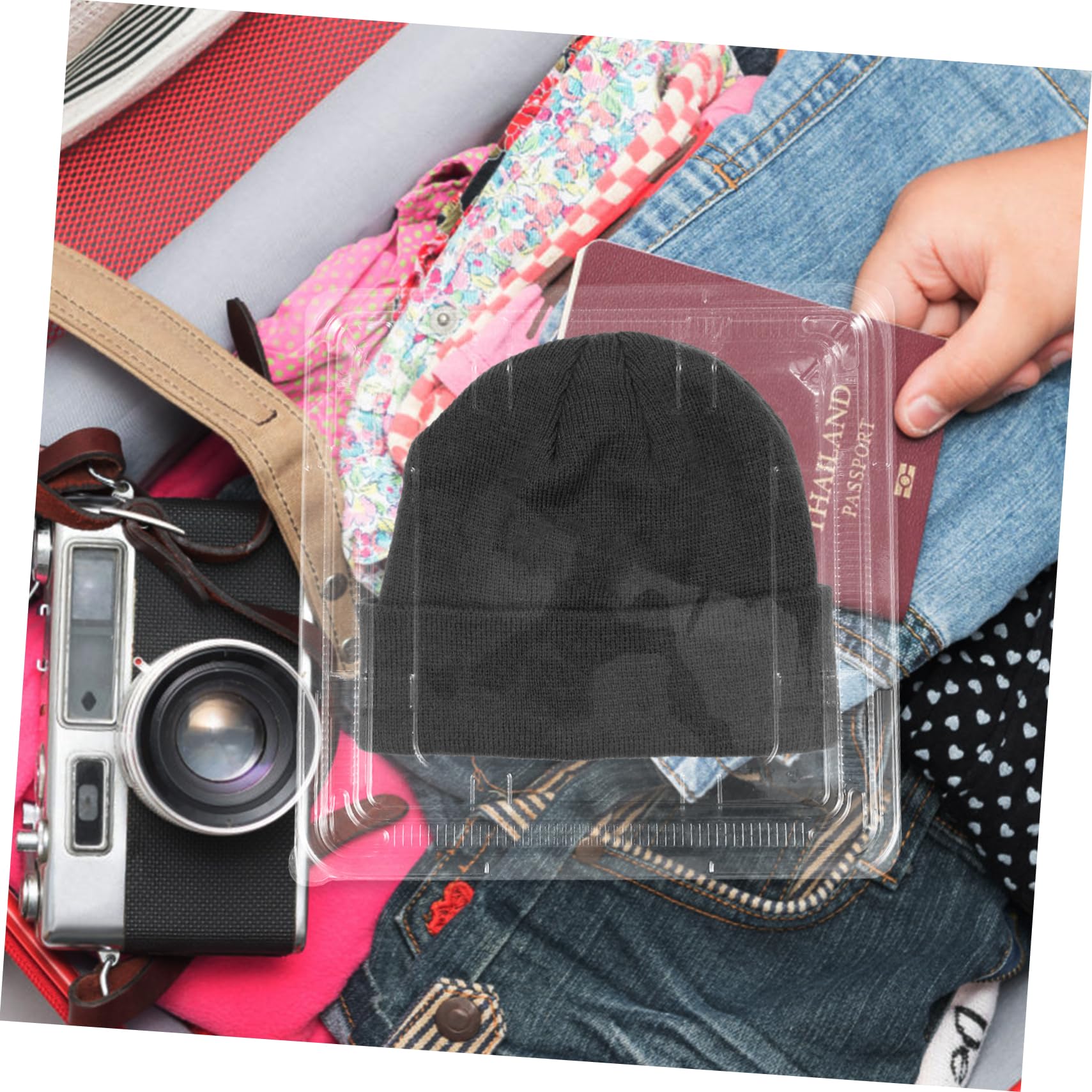 Cabilock Hat Travel Case Hat Storage Box Hat Organizer Hat Storage for Baseball Caps