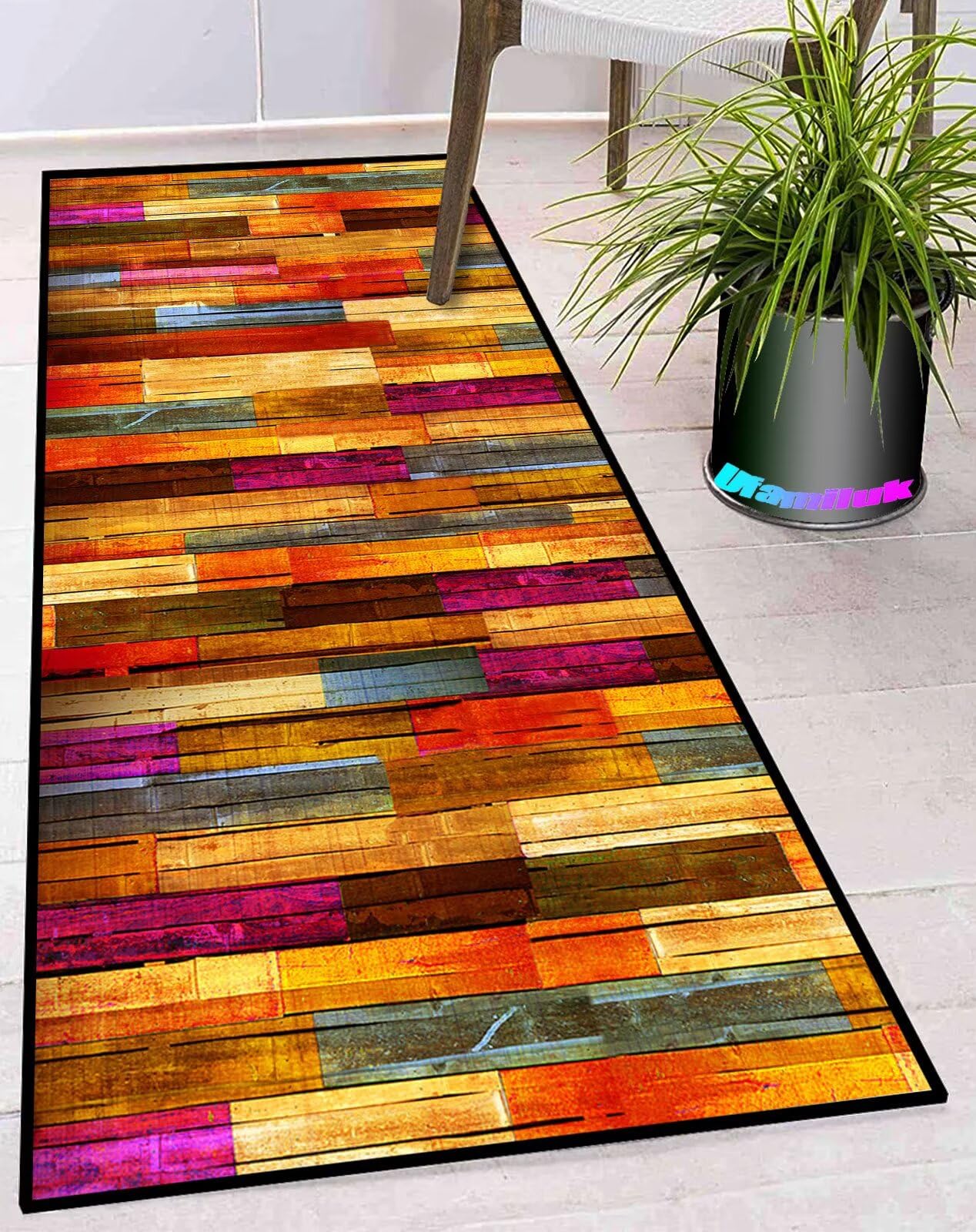 Tapis De Couloir Lavable 40x300cm Antidérapant - Design Moderne Pour Maison, Magasin Ou événements - Polyester Doux, Facile D'entretien, Nombreuses Couleurs Au Choix
