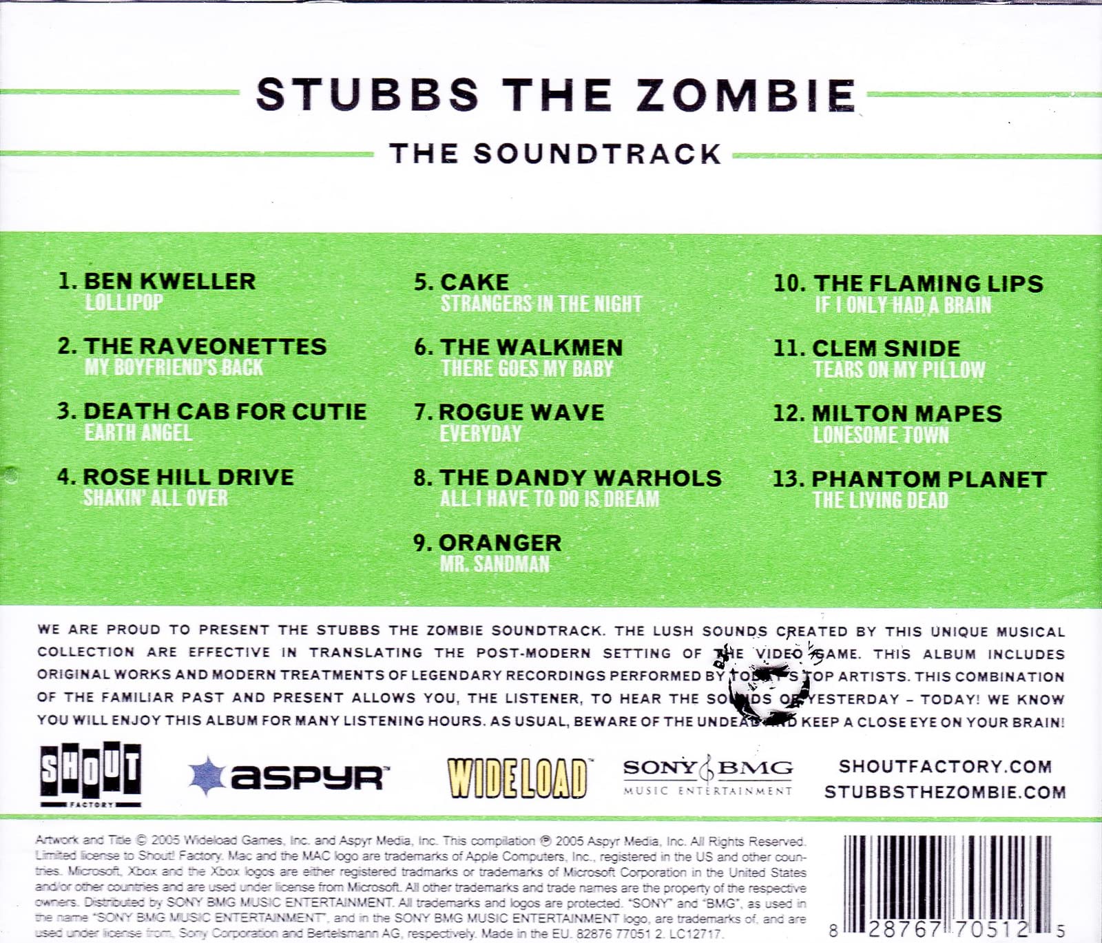 Stubbs the Zombie-the Soundtrack