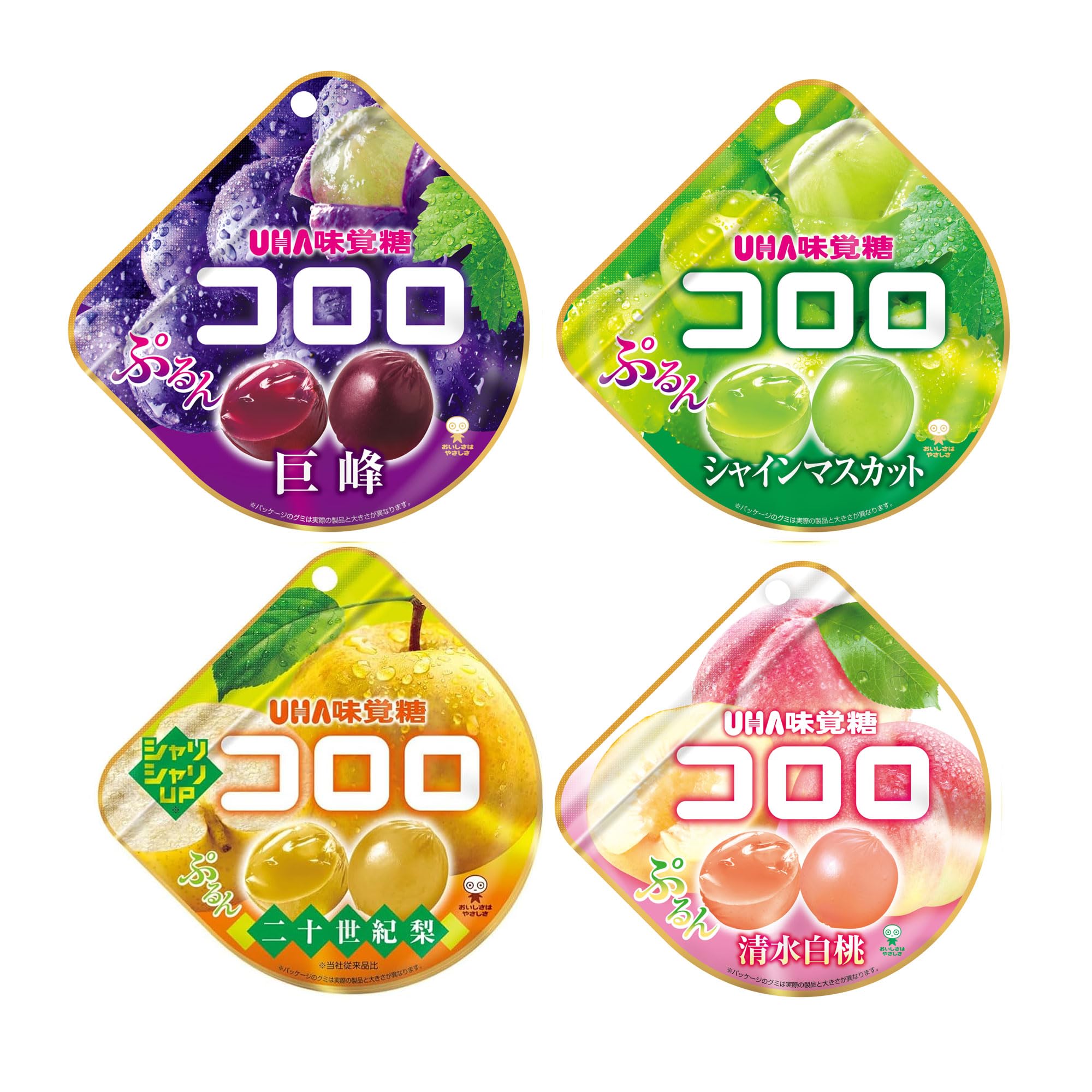 Amazon | 味覚糖コロロ 4種アソート 計24個入 | UHA味覚糖 | グミ 通販