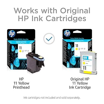 HP プリントヘッド11 イエロー　C4813A Original HP 11 Printhead, Yellow C4813A - LD Products