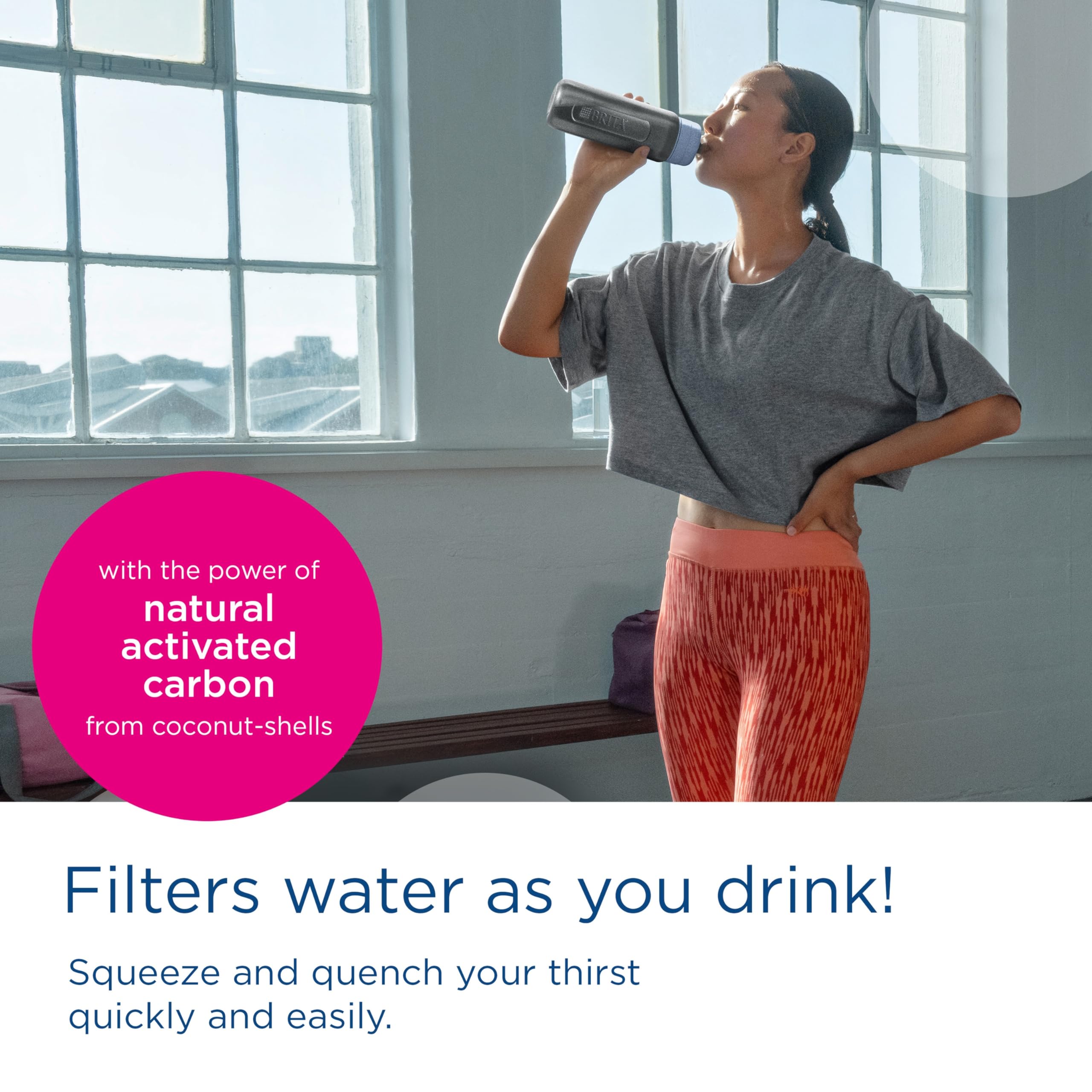 BRITA Zestaw 2produkty Butelka Active błękit 0.6L + Butelka Active zieleń 0.6L