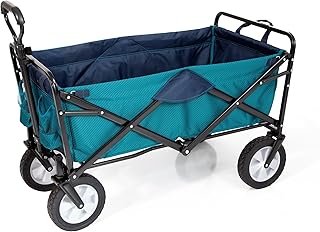 MacSports Collapsible Heavy Duty Beach Wagon with Wheels, Utility Cart