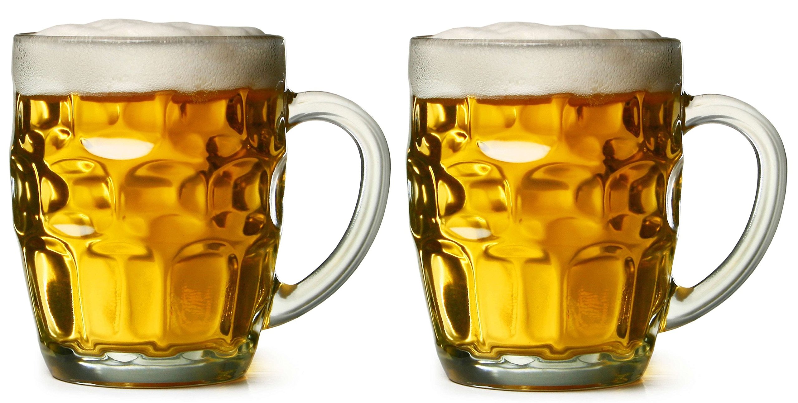 ChefcaptainDimple Stein Beer Mug - 19.00 Oz (4) #NA