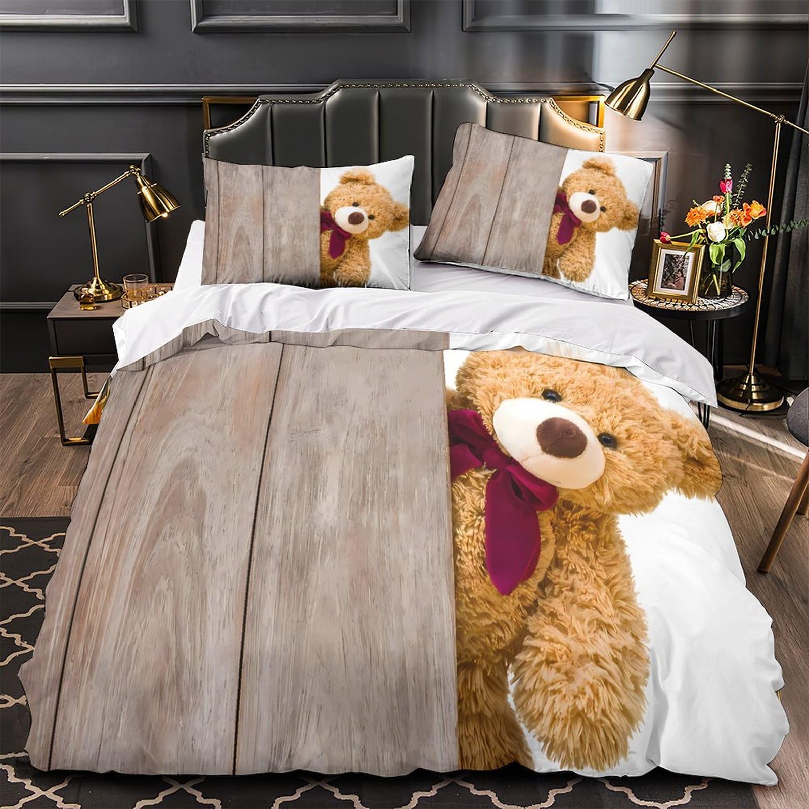 Housse de couette mouton mignon en microfibre King 220x240cm