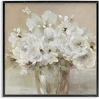 Vista 33 de Stupell Industries Ramo de flores de aster floreciente, pintura de ramo morado suave, arte de pared enmarcado, diseño de Carol Robinson