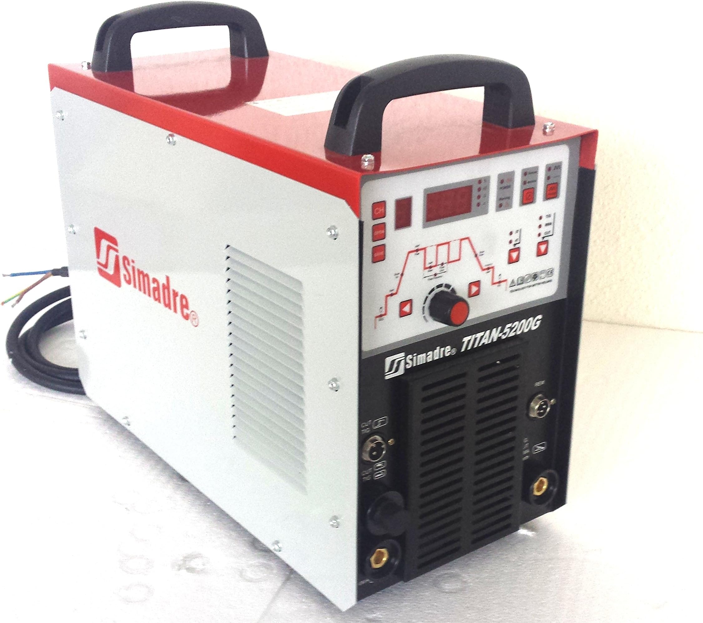 Simadre Truly Digital Titan-5200G Dual 110v/220v Pilot Arc 50 Amp Plasma Cutter 200 Amp Tig/Mma/Arc Welder