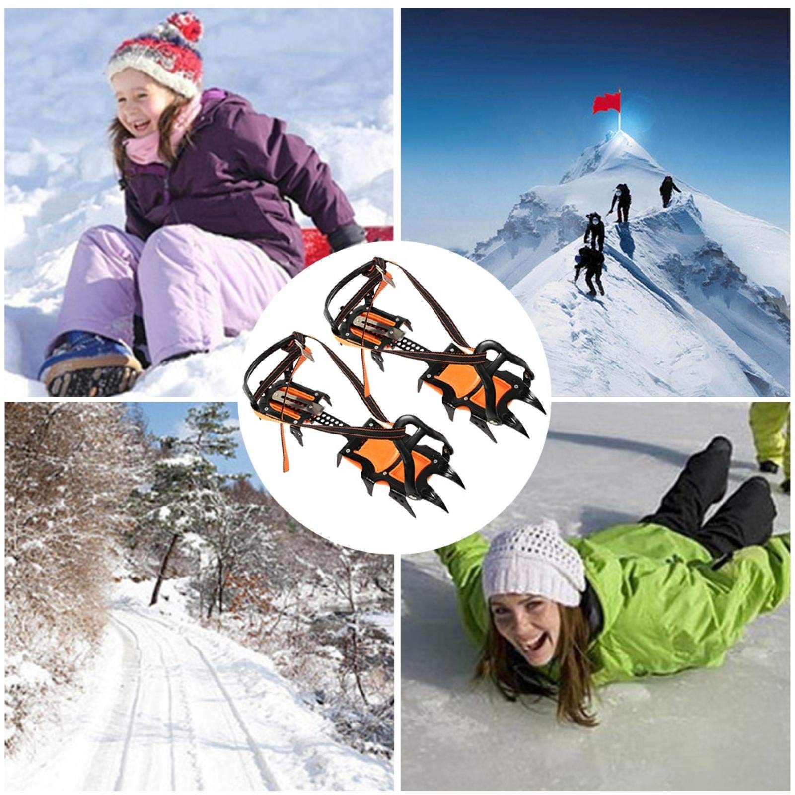 Ramponi a dodici denti Artiglio per arrampicata all'aperto Buona adattabilità, per kit da skate, per scalare la vetta