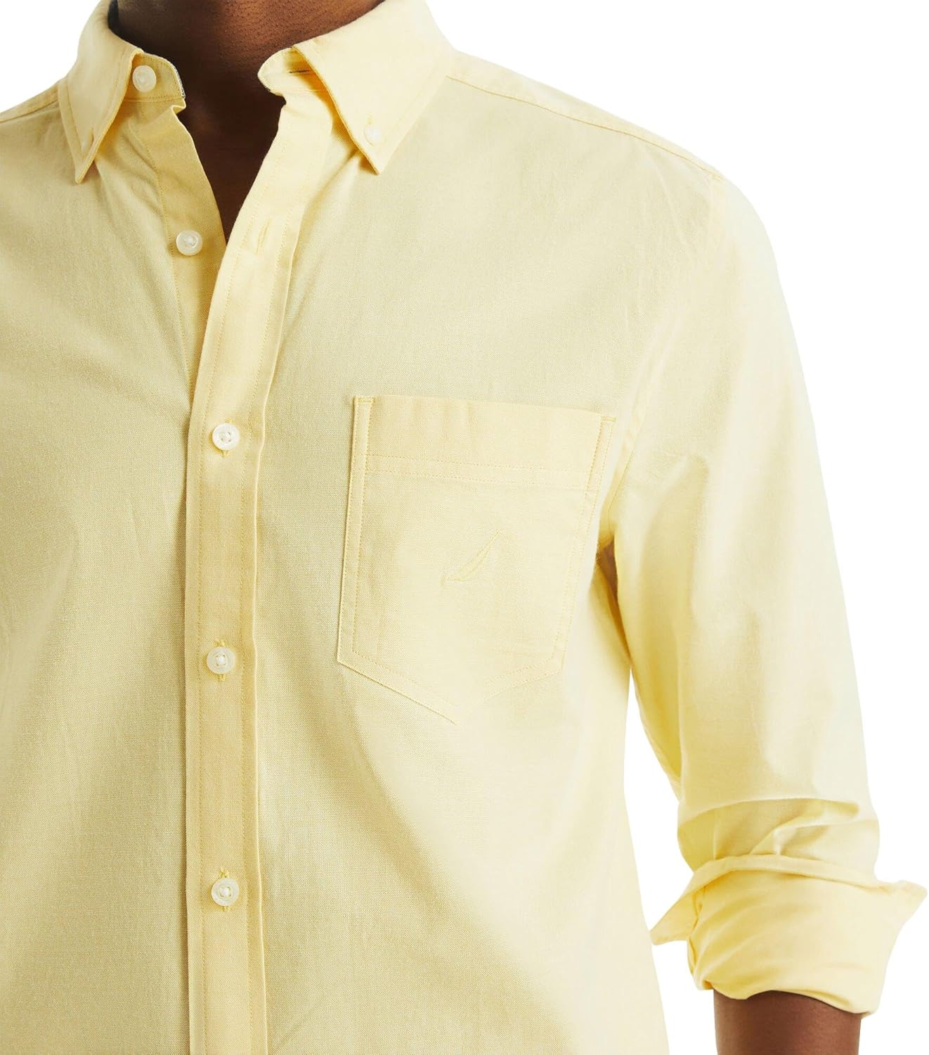 NAUTICA Men's Classic Fit Long Sleeve Button Down Shirt - Image 3