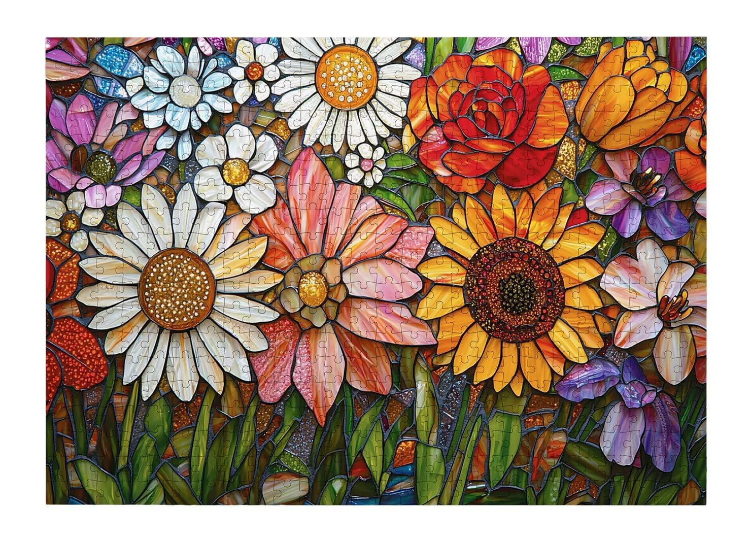 Puzzle dla dorosłych 1500, kwiaty puzzle dla dorosłych -4838