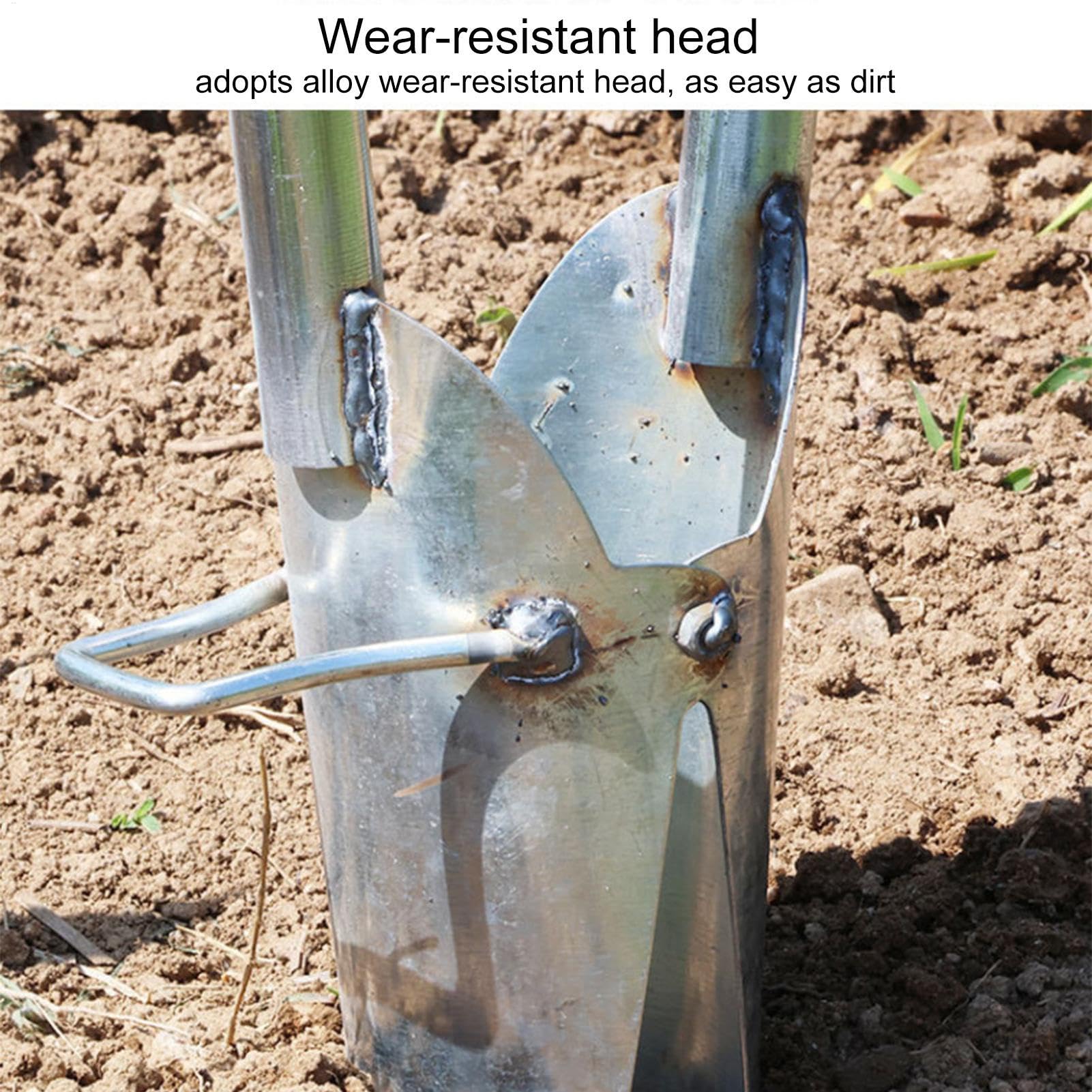 Plantador manual de plantas - Herramienta para plantar bulbos, plantador portátil de plántulas de mano | Plantador de plántulas de verduras multifuncional de tallo largo para la agricultura