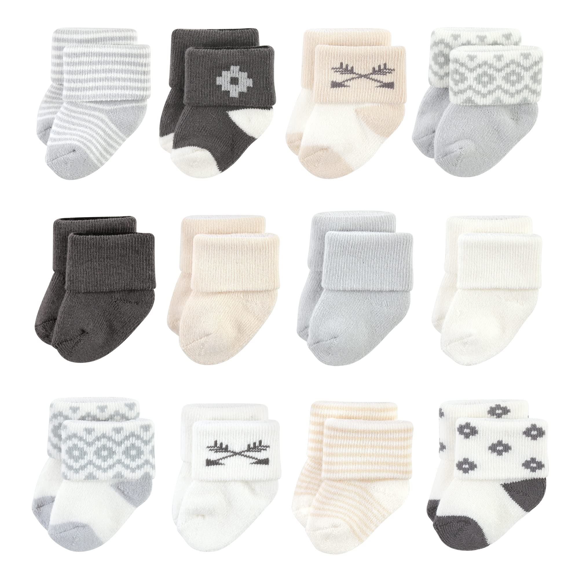 Hudson Baby Unisex Baby Cotton Rich Newborn and Terry Socks