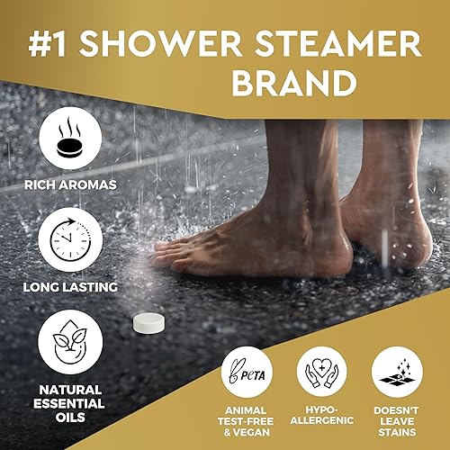 Miniatura 3 de Cleverfy - Vaporizadores de aromaterapia para la ducha, paquete variado de 6 bombas de baño para la ducha con aceites esenciales Vaporizador de