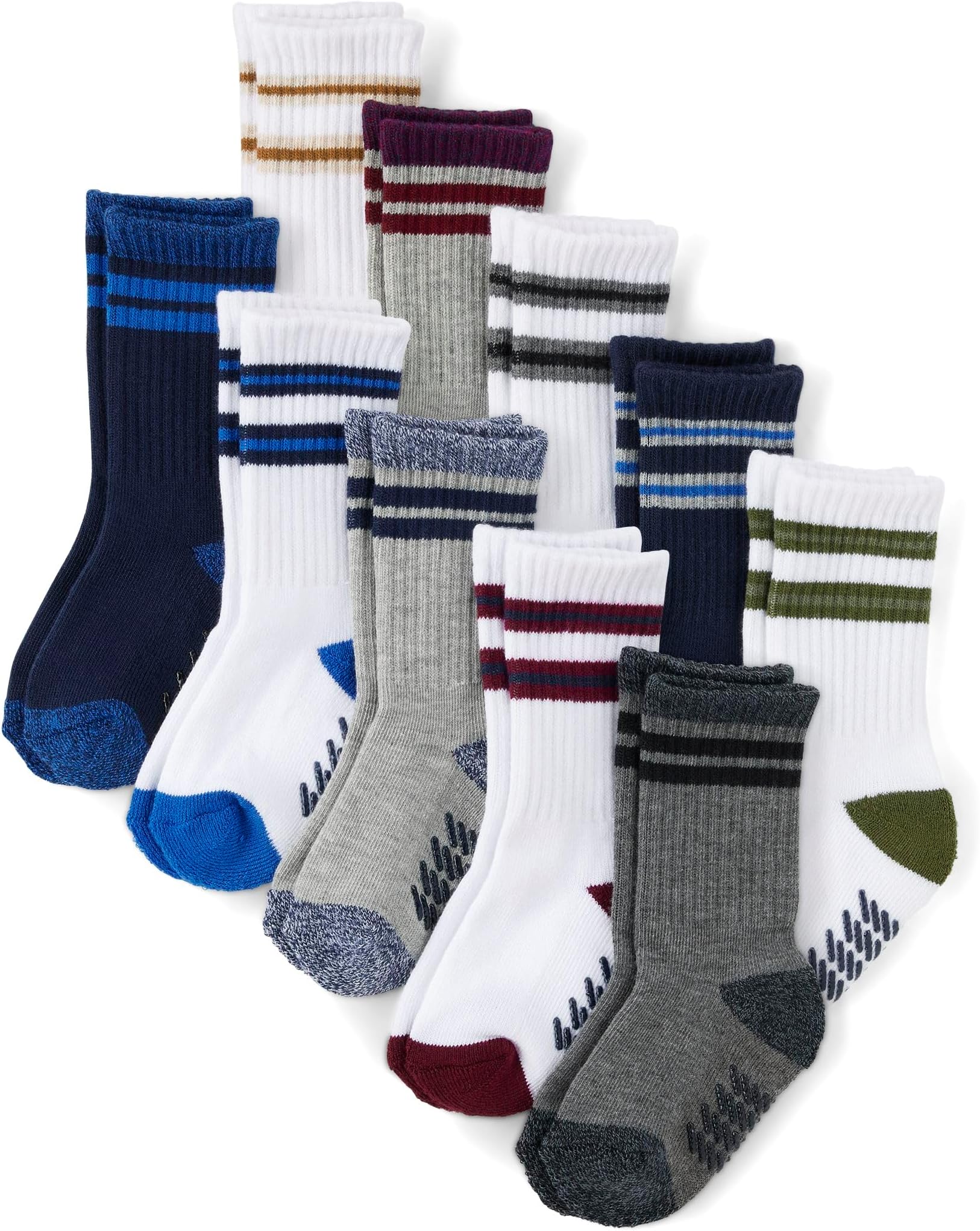 Baby Boys' And Toddler Crew Socks Variety Pack