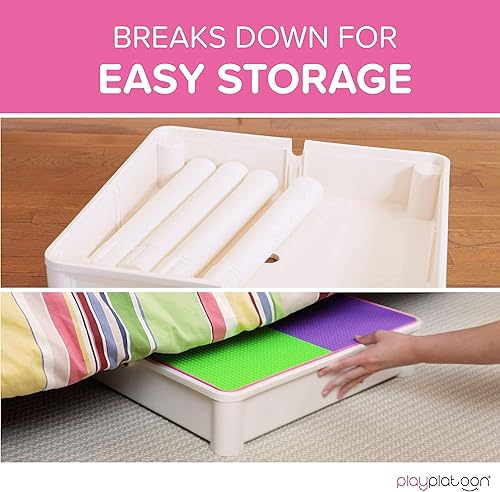 Miniatura 6 de Juego de mesa de actividades para niños Play Platoon  Tabla de bloques de construcción mesa de manualidades y mesa sensorial con almacenamiento