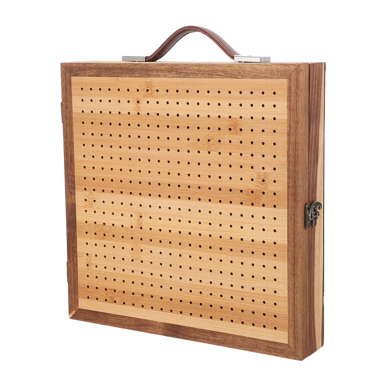 Tabla de Bloqueo y Ángulo Ajustable para Crochet de Madera con Cajón