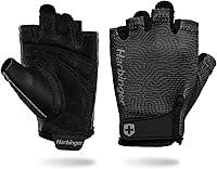 Vista 1 de Harbinger Power Gloves 3.0 - Durable Half Finger Weightlifting Gloves with Adjustable Wrist Closure, Breathable Leather Palm, Small, Women's