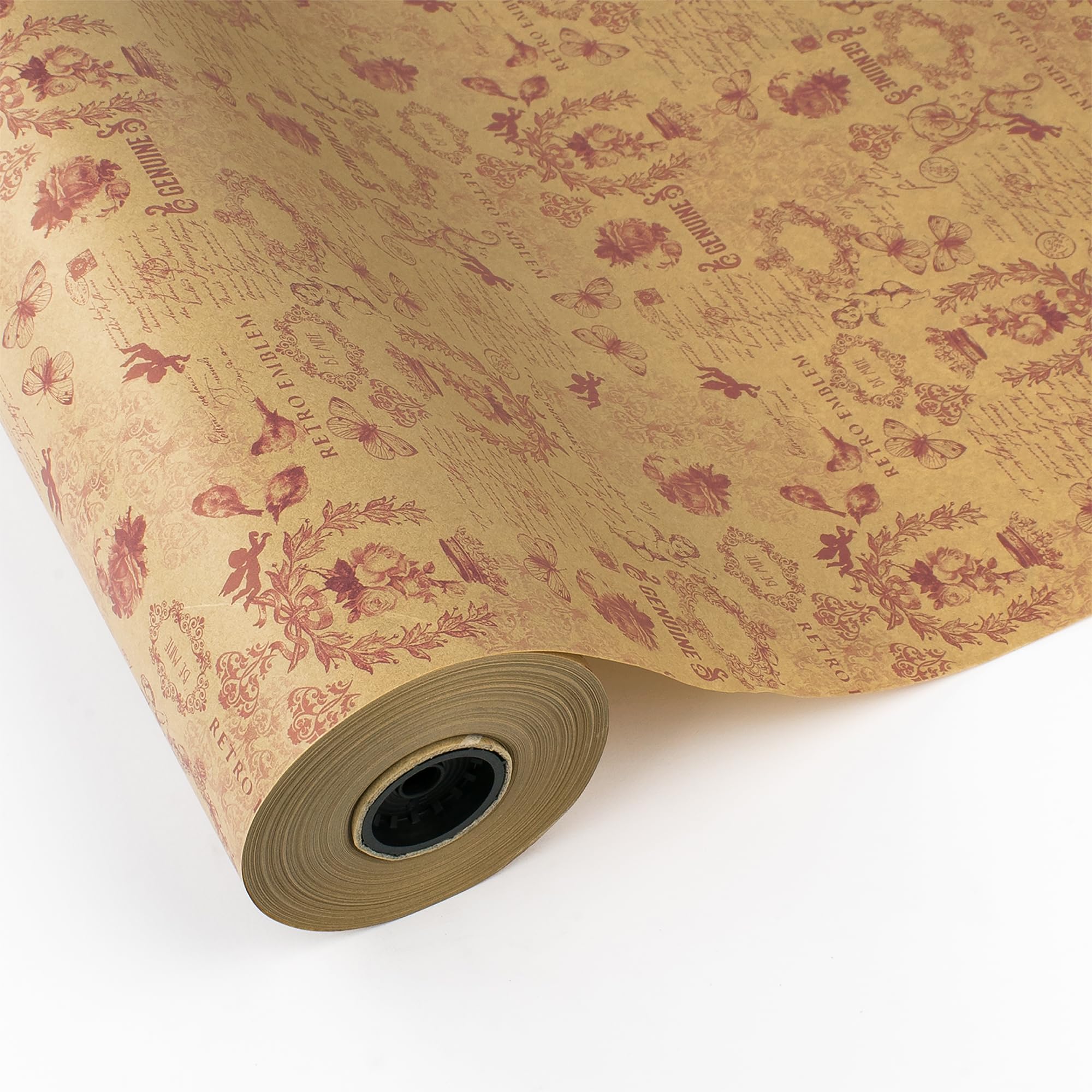 PAKOT – Papel Kraft Genuine 60 g/m² – Papel para Envolver Regalos y Embalaje Profesional – Bobina Rollo Grande 70 cm x 100 m para Manualidades y Comercios