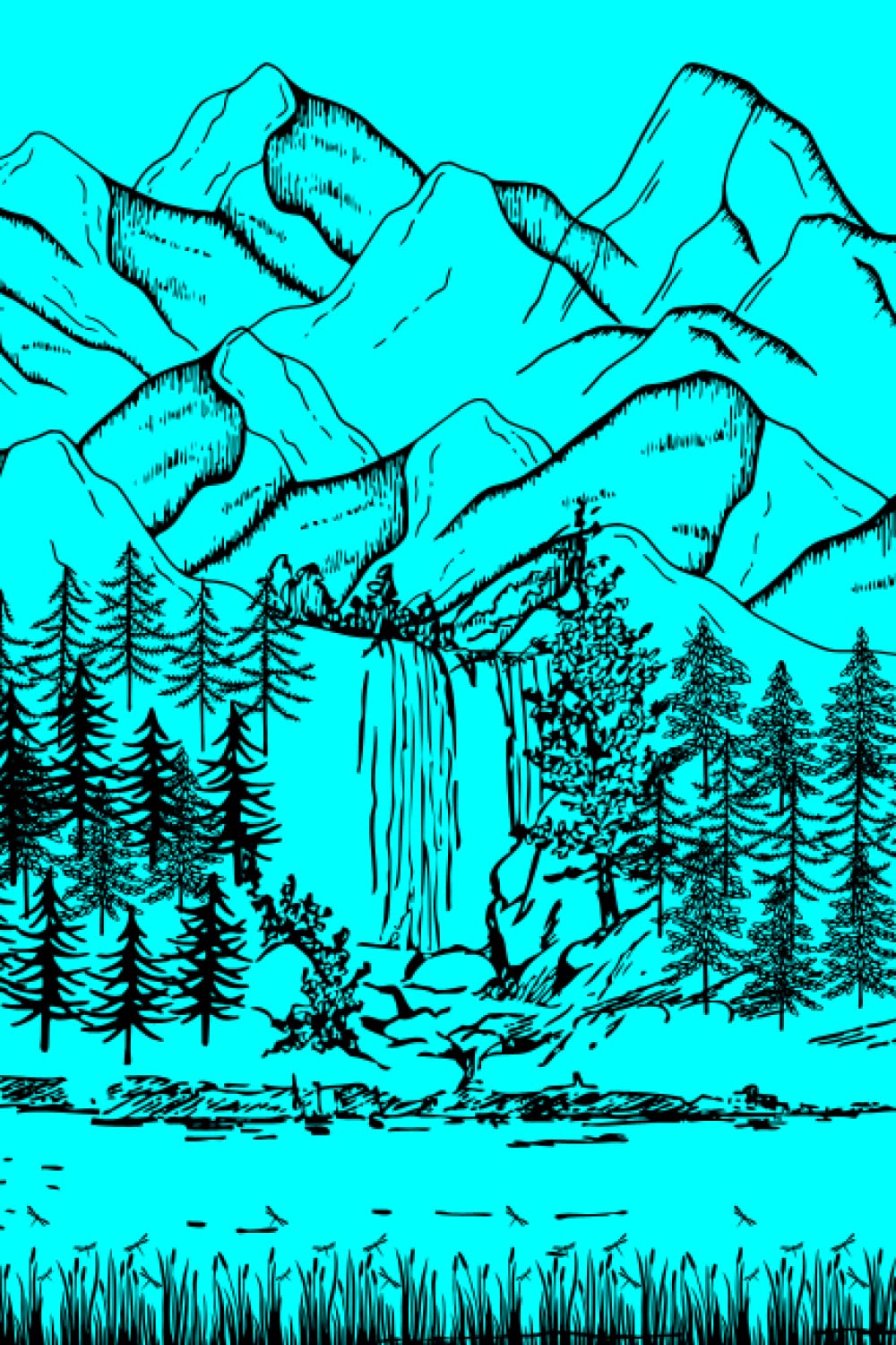 Mountain River Journal Light Blue (Aqua)