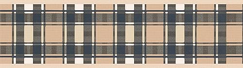 Miniatura 5 de Dundee Deco Papel tapiz para despegar y pegar DDAZBD9199 a cuadros, diseño retro de rayas azul marino y bronceado, 15 pies x 7 pulgadas (15.0 ft x