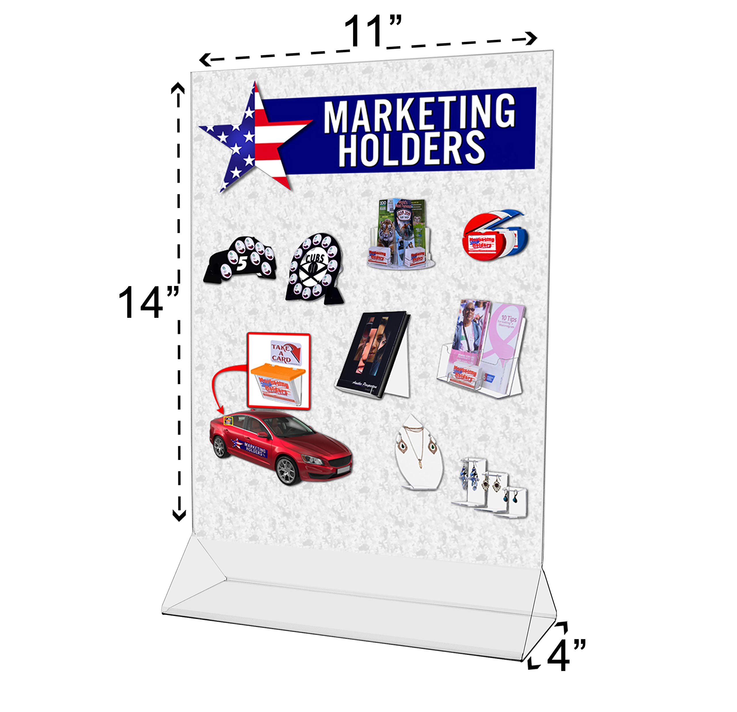 Top Load Display Cleaning Solution Essential Oil Bottle Acrylic Sign Holder 11x14 ...