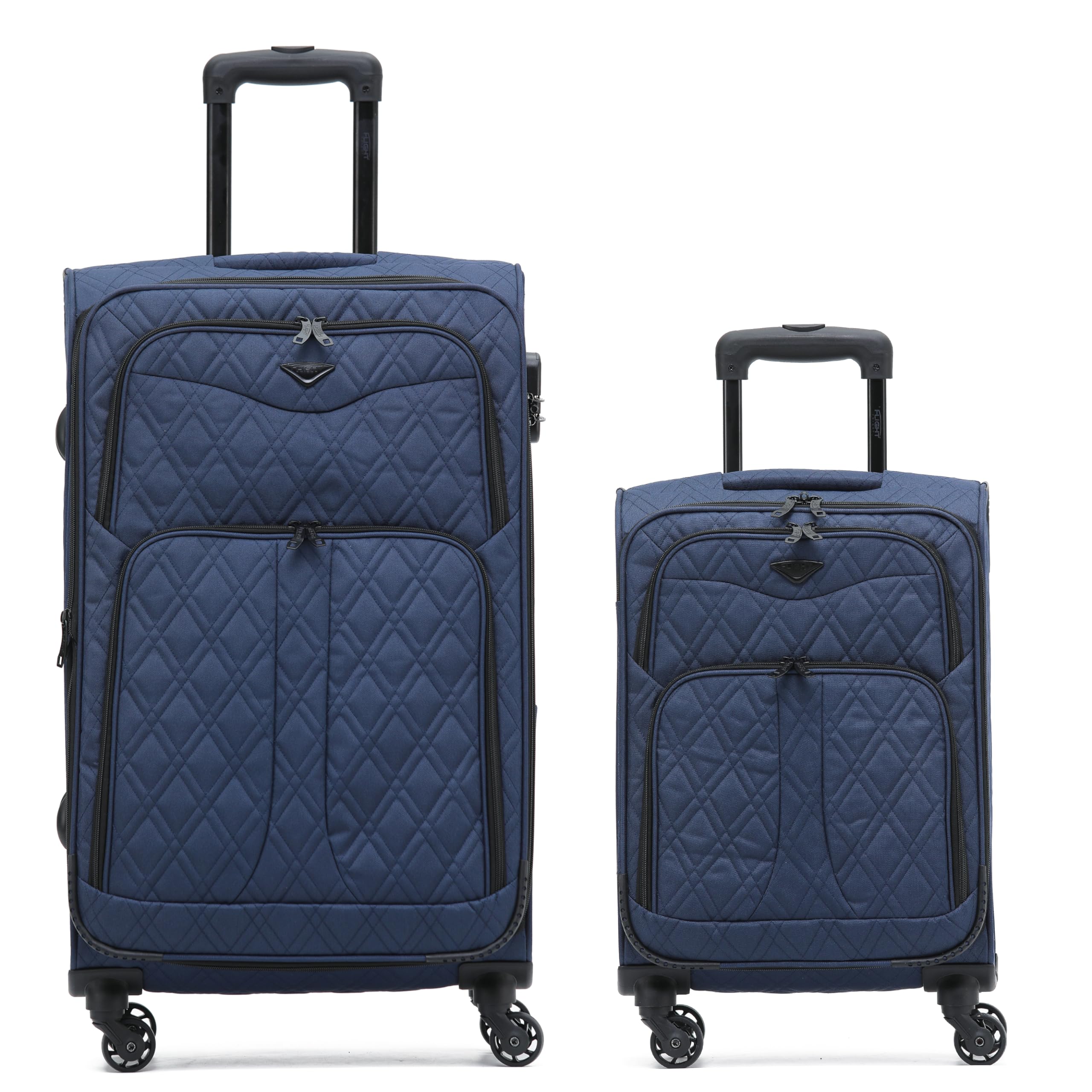 Flight Knight Lightweight 4 Wheel 800D Soft Case Suitcases Anti Crack Cabin & Hold Luggage Options Approved for Over 100 Airlines Including easyJet, BA & Many More! — view 51