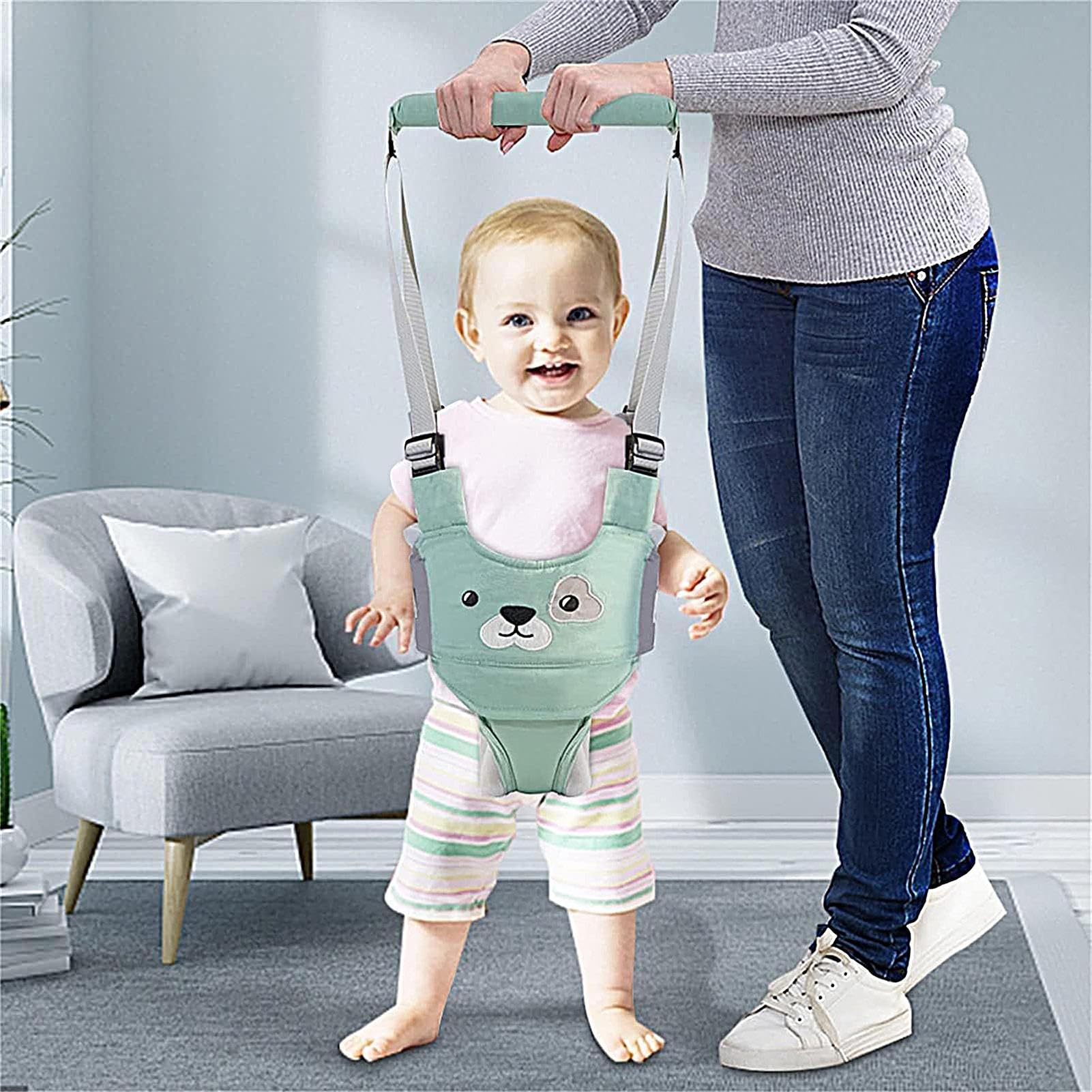 Arnés Para Aprender A Caminar | Arnés Ajustable De Seguridad Para Primeros Pasos,Soporte Transpirable Plegable para Aprendizaje de Marcha Adecuado para Bebés de 6 a 36 Meses