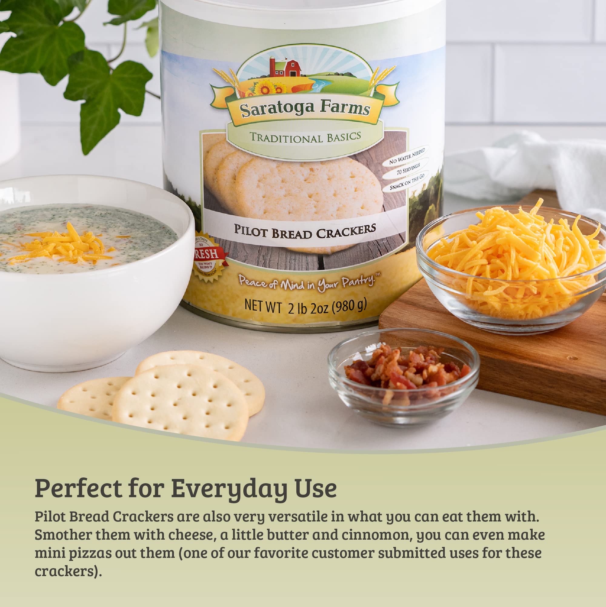 Amazon.com: Saratoga Farms Pilot Bread Crackers, Pilot Crackers