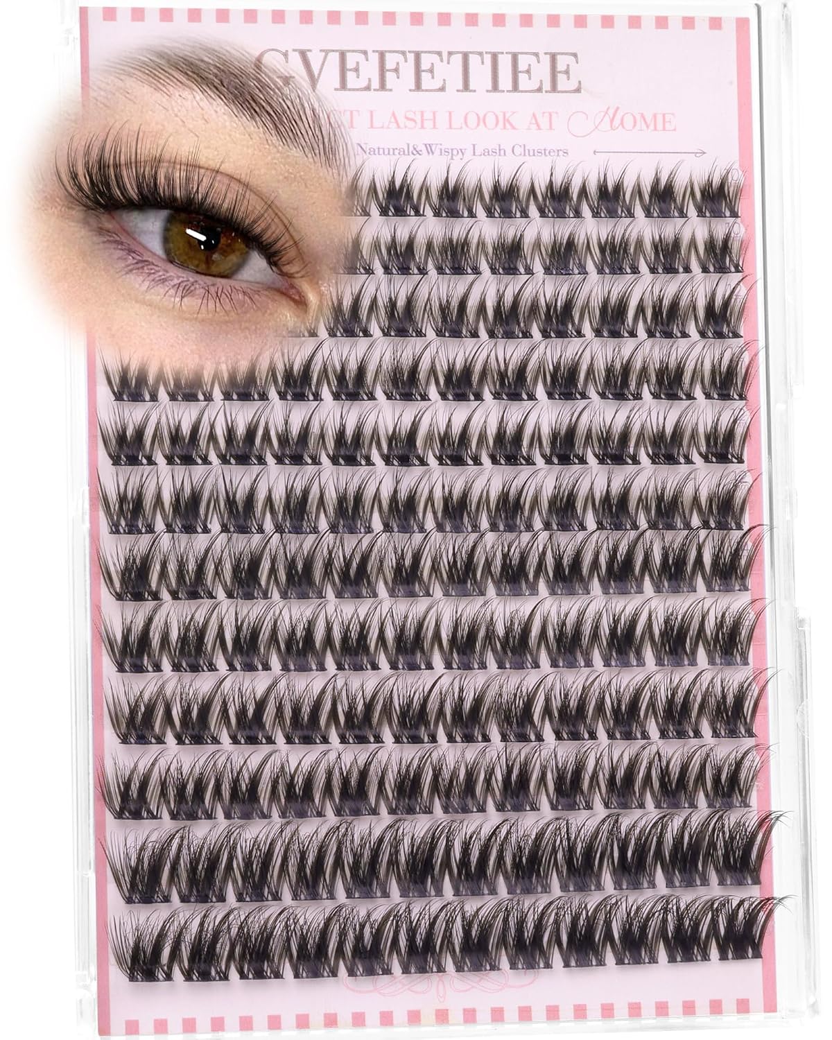 Wispy Lash Clusters Natural Fluffy Eyelash Clusters 144pcs 10-16mm