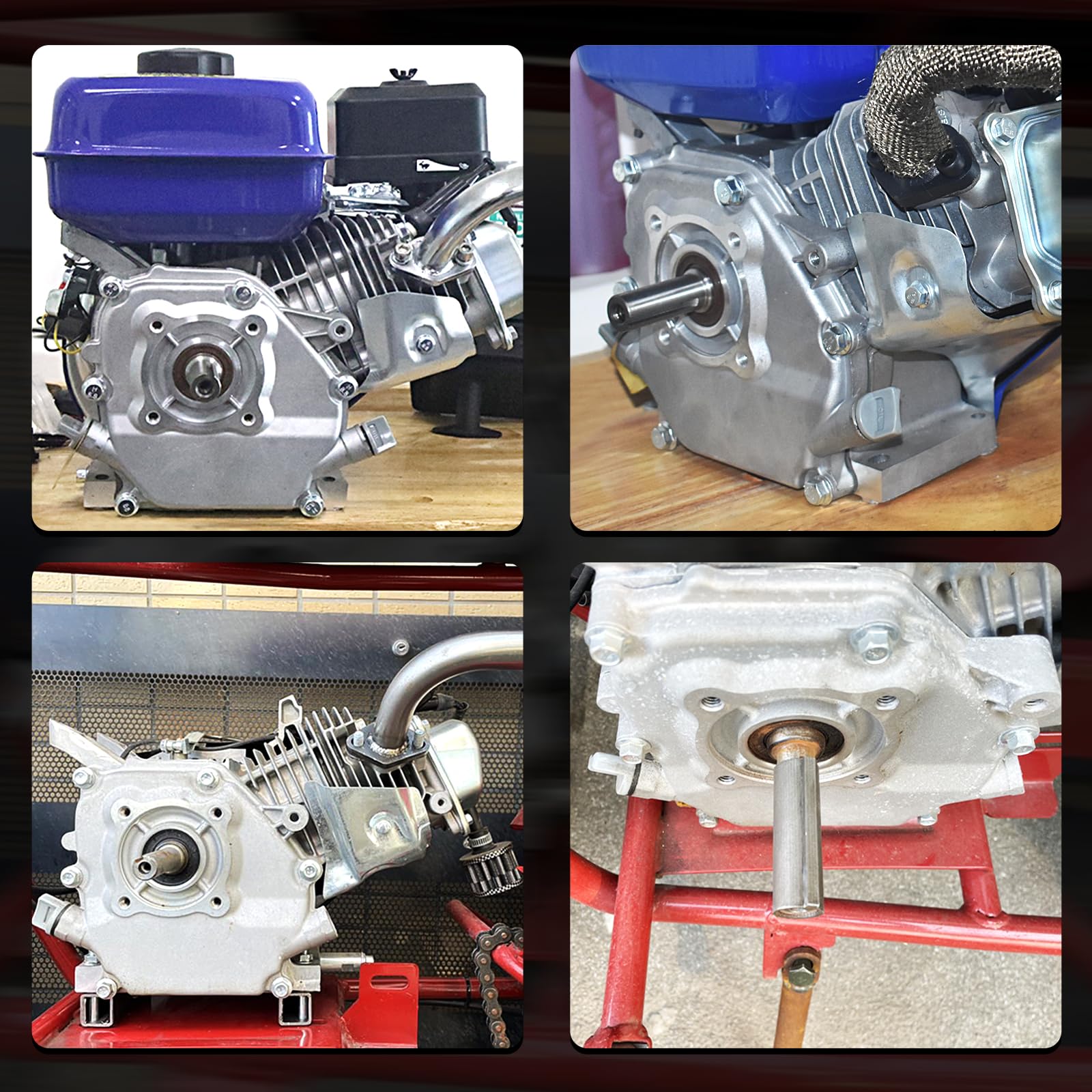 Cubierta del cárter del motor para Honda GX160 GX200 5.5HP 6.5Hp Engine Rep 91201-Z0T-801,96100-62050-00 Mini Bike Go Kart cortacésped