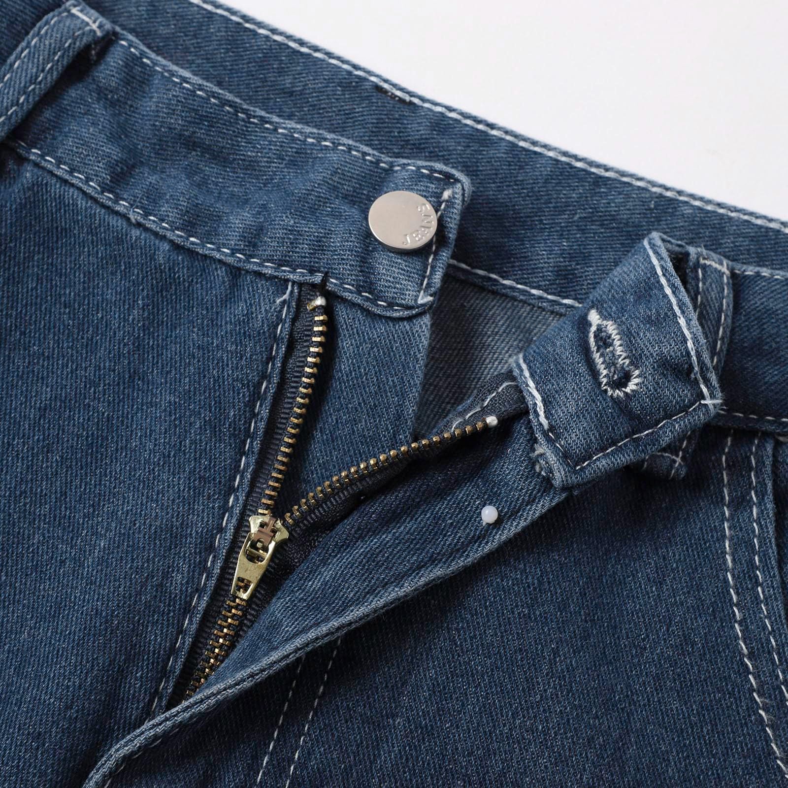 Hip Hop - Jeans larghi con stampa grafica gotica, oversize, streetwear