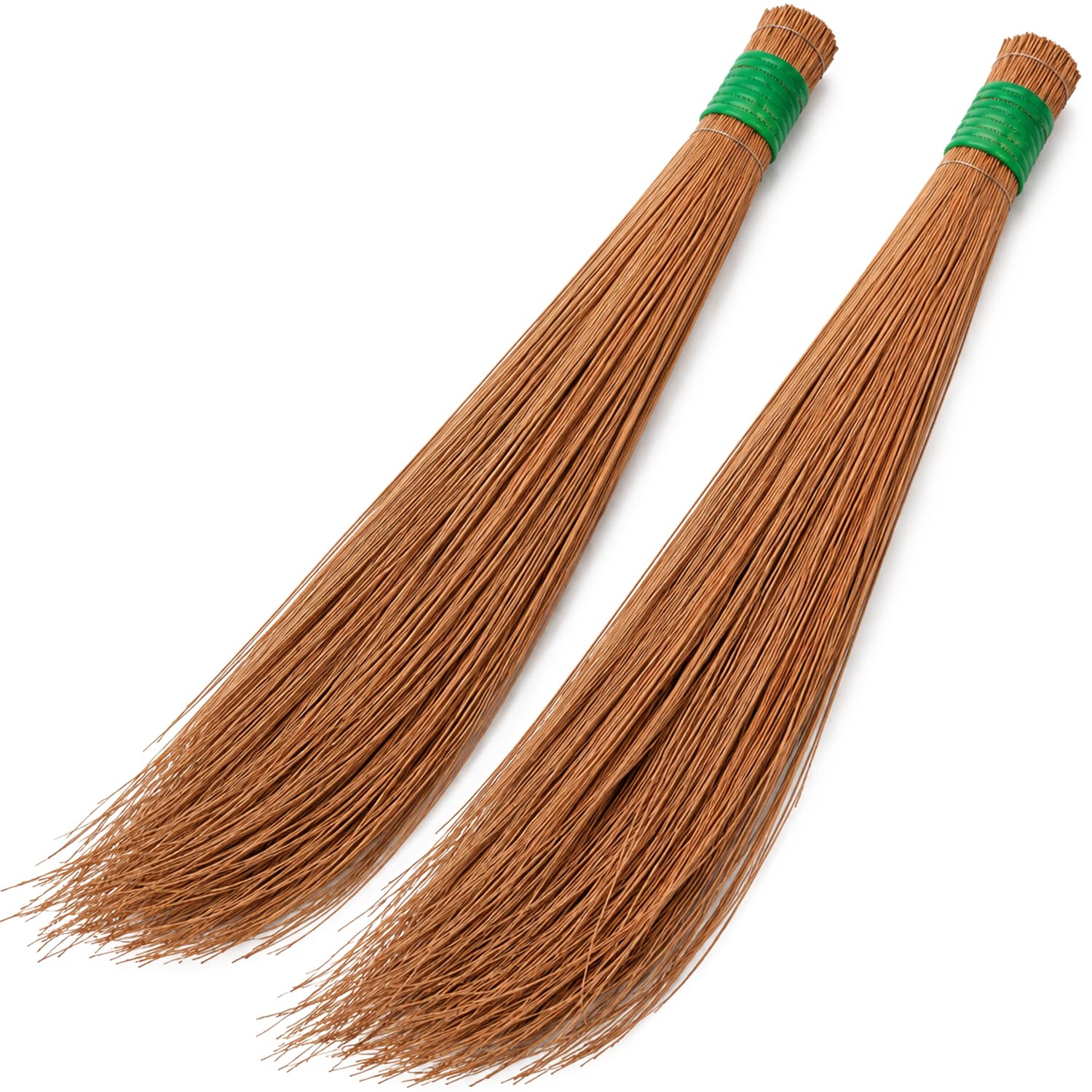 Zureni Traditional Coconut Broom Stick Leaf Grass 40 inch Long Broomstick Washable Seekh Jhaadu with Firm & Comfortable Grip Ideal for Wet Surface Cleaning (2 Pcs, 400 Gm, Random Colors)-image-41