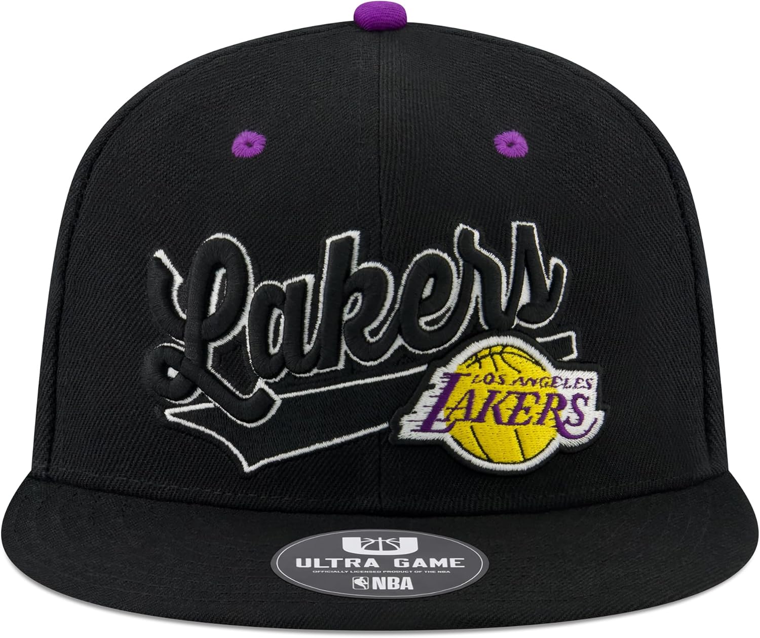 Ultra Game Men’s NBA Official Snap Back 3D Embroidered Team Logo Baseball Cap Hat