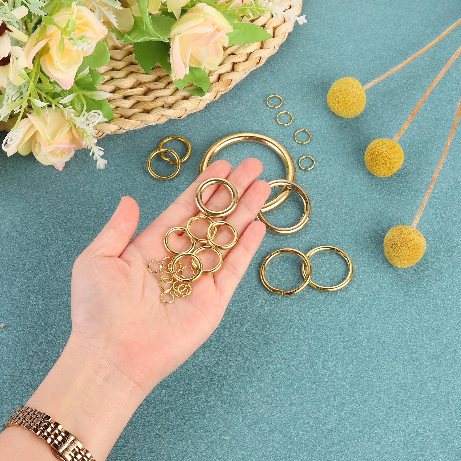 Anelli Di Salto Per Bigiotteria | 1390 Pezzi In Argento | 4-10 Mm | Per Bracciali, Collane, Orecchini - Foto 6