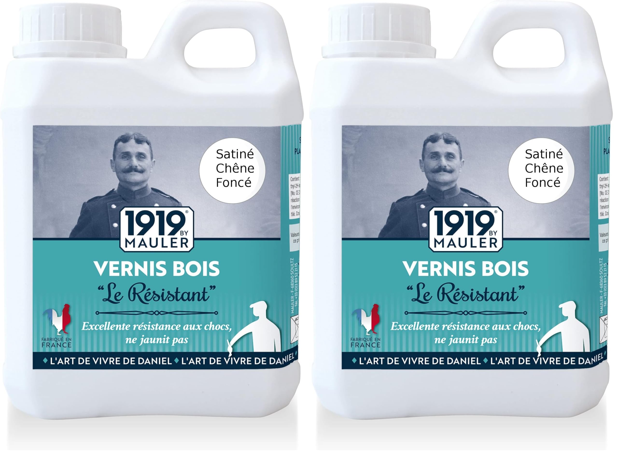 Vernis bois intérieur satiné chêne foncé protection meubles et poutres 0.5L