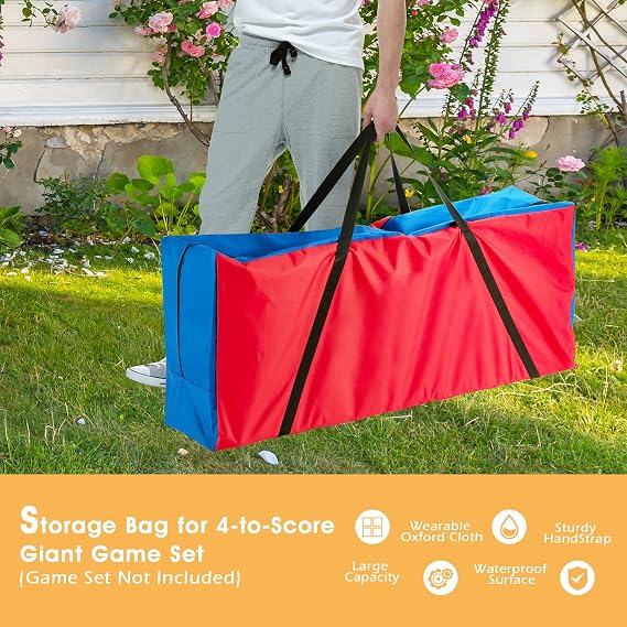 COSTWAY Jumbo 4-to-Score Giant Game Set with Storage Carrying Bag