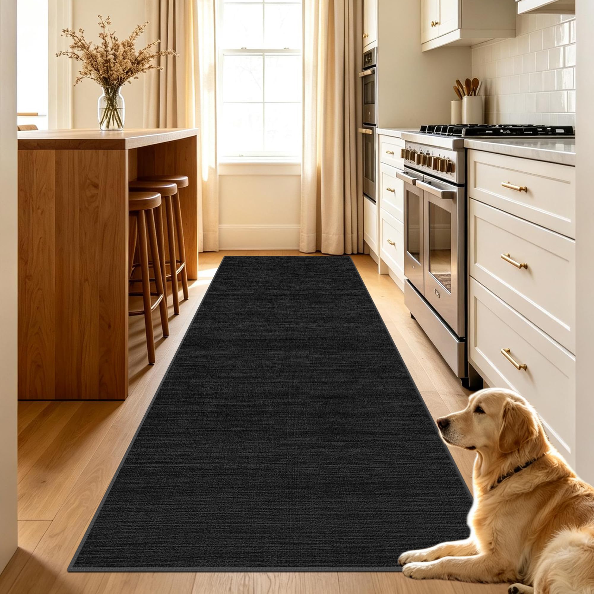 Teppich Läufer Flur Teppichläufer Waschbar Küchenläufer 80 x 220 cm