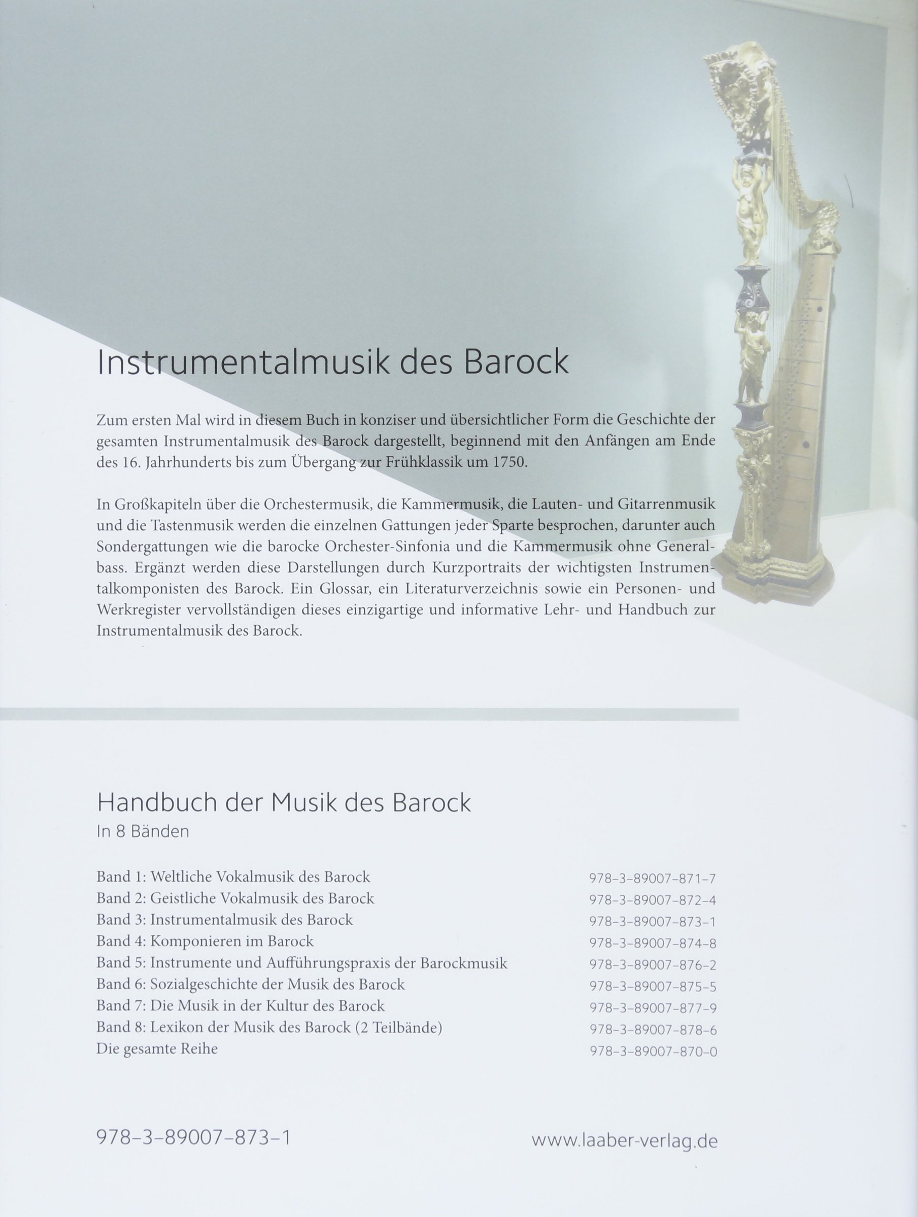 Instrumentalmusik des Barock (Handbuch der Musik des Barock: In 8 Bänden)